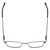 Top View of Ernest Hemingway H4844 Designer Reading Eye Glasses with Custom Cut Powered Lenses in Satin Gun Metal Silver Unisex Rectangle Full Rim Stainless Steel 52 mm