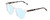 Profile View of Ernest Hemingway H4840 Designer Blue Light Blocking Eyeglasses in Clear Crystal/Black Amber Brown Glitter Tortoise Unisex Cateye Full Rim Acetate 50 mm