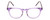 Front View of Ernest Hemingway H4840 Designer Reading Eye Glasses with Custom Cut Powered Lenses in Purple Crystal/Lilac Brown Amber Glitter Tortoise Ladies Cateye Full Rim Acetate 50 mm