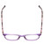Top View of Ernest Hemingway H4840 Designer Reading Eye Glasses with Custom Cut Powered Lenses in Purple Crystal/Lilac Brown Amber Glitter Tortoise Ladies Cateye Full Rim Acetate 50 mm