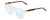 Profile View of Ernest Hemingway H4840 Designer Progressive Lens Blue Light Blocking Eyeglasses in Wheat Crystal/Brown Amber Yellow Glitter Tortoise Ladies Cateye Full Rim Acetate 50 mm