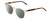 Profile View of Ernest Hemingway H4840 Designer Polarized Sunglasses with Custom Cut Smoke Grey Lenses in Wheat Crystal/Brown Amber Yellow Glitter Tortoise Ladies Cateye Full Rim Acetate 50 mm