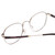 Close Up View of Ernest Hemingway H4841 Unisex Round Eyeglasses Silver Black Crystal Marble  50mm