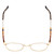 Top View of Ernest Hemingway H4841 Designer Single Vision Prescription Rx Eyeglasses in Gold Brown Yellow Tortoise Havana Unisex Round Full Rim Stainless Steel 50 mm