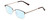 Profile View of Ernest Hemingway H4837 Designer Blue Light Blocking Eyeglasses in Metallic Black Silver/Auburn Tortoise Unisex Cateye Full Rim Stainless Steel 53 mm