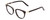 Profile View of Ernest Hemingway H4838 Designer Reading Eye Glasses with Custom Cut Powered Lenses in Gloss Black/Gold Accents Ladies Cateye Full Rim Acetate 49 mm