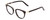 Profile View of Ernest Hemingway H4838 Designer Progressive Lens Prescription Rx Eyeglasses in Gloss Black/Gold Accents Ladies Cateye Full Rim Acetate 49 mm