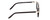 Side View of Ernest Hemingway H4838 Designer Blue Light Blocking Eyeglasses in Gloss Black/Gold Accents Ladies Cateye Full Rim Acetate 49 mm