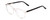 Profile View of Ernest Hemingway H4839 Designer Single Vision Prescription Rx Eyeglasses in Clear Crystal/Gloss Black Unisex Cateye Full Rim Acetate 52 mm
