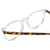 Close Up View of Ernest Hemingway H4839 Unisex Cateye Eyeglasses Clear/Yellow Brown Tortoise 52mm