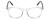 Front View of Ernest Hemingway H4839 Designer Bi-Focal Prescription Rx Eyeglasses in Clear Crystal/Yellow Brown Tortoise Havana Unisex Cateye Full Rim Acetate 52 mm