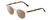 Profile View of Ernest Hemingway H4839 Designer Polarized Sunglasses with Custom Cut Amber Brown Lenses in Clear Crystal/Yellow Brown Tortoise Havana Unisex Cateye Full Rim Acetate 52 mm