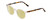 Profile View of Ernest Hemingway H4839 Designer Polarized Reading Sunglasses with Custom Cut Powered Sun Flower Yellow Lenses in Clear Crystal/Yellow Brown Tortoise Havana Unisex Cateye Full Rim Acetate 52 mm