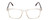 Front View of Ernest Hemingway H4833 Designer Progressive Lens Prescription Rx Eyeglasses in Clear Crystal/Brown Yellow Tortoise Havana Unisex Cateye Full Rim Acetate 52 mm