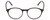 Front View of Ernest Hemingway H4835 Ladies Round Acetate Designer Eyeglasses Gloss Black 50mm