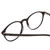 Close Up View of Ernest Hemingway H4835 Ladies Round Acetate Designer Eyeglasses Gloss Black 50mm