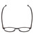 Top View of Ernest Hemingway H4835 Ladies Round Acetate Designer Eyeglasses Gloss Black 50mm