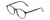 Profile View of Ernest Hemingway H4835 Designer Single Vision Prescription Rx Eyeglasses in Gloss Black Ladies Round Full Rim Acetate 50 mm