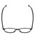 Top View of Ernest Hemingway H4835 Designer Single Vision Prescription Rx Eyeglasses in Gloss Black Ladies Round Full Rim Acetate 50 mm