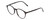 Profile View of Ernest Hemingway H4835 Designer Progressive Lens Prescription Rx Eyeglasses in Gloss Black Ladies Round Full Rim Acetate 50 mm