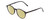 Profile View of Ernest Hemingway H4835 Designer Polarized Reading Sunglasses with Custom Cut Powered Sun Flower Yellow Lenses in Gloss Black Ladies Round Full Rim Acetate 50 mm