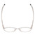 Top View of Ernest Hemingway H4835 Designer Reading Eye Glasses with Custom Cut Powered Lenses in Clear Crystal Silver Glitter Ladies Round Full Rim Acetate 50 mm