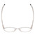 Top View of Ernest Hemingway H4835 Designer Single Vision Prescription Rx Eyeglasses in Clear Crystal Silver Glitter Ladies Round Full Rim Acetate 50 mm