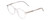 Profile View of Ernest Hemingway H4835 Designer Progressive Lens Prescription Rx Eyeglasses in Clear Crystal Silver Glitter Ladies Round Full Rim Acetate 50 mm