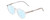 Profile View of Ernest Hemingway H4835 Designer Progressive Lens Blue Light Blocking Eyeglasses in Clear Crystal Silver Glitter Ladies Round Full Rim Acetate 50 mm