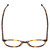 Top View of Ernest Hemingway H4835 Designer Single Vision Prescription Rx Eyeglasses in Auburn Brown Yellow Tortoise Havana Ladies Round Full Rim Acetate 50 mm