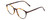 Profile View of Ernest Hemingway H4835 Designer Bi-Focal Prescription Rx Eyeglasses in Auburn Brown Yellow Tortoise Havana Ladies Round Full Rim Acetate 50 mm