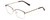 Profile View of Ernest Hemingway H4837 Cateye Semi-Rimless Eyeglasses Brown Silver/Tortoise 53mm