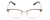 Front View of Ernest Hemingway H4837 Cateye Semi-Rimless Eyeglasses Brown Silver/Tortoise 53mm