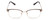 Front View of Ernest Hemingway H4837 Designer Reading Eye Glasses with Custom Cut Powered Lenses in Metallic Antique Brown Silver/Auburn Tortoise Unisex Cateye Full Rim Stainless Steel 53 mm