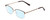 Profile View of Ernest Hemingway H4837 Designer Blue Light Blocking Eyeglasses in Metallic Antique Brown Silver/Auburn Tortoise Unisex Cateye Full Rim Stainless Steel 53 mm