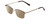 Profile View of Ernest Hemingway H4837 Designer Polarized Reading Sunglasses with Custom Cut Powered Amber Brown Lenses in Metallic Antique Brown Silver/Auburn Tortoise Unisex Cateye Full Rim Stainless Steel 53 mm