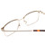 Close Up View of Ernest Hemingway H4837 Cateye Semi-Rimless Eyeglasses Black Silver/Tortoise 53mm