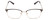 Front View of Ernest Hemingway H4837 Cateye Semi-Rimless Eyeglasses Black Silver/Tortoise 53mm