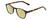 Profile View of Ernest Hemingway H4829 Designer Polarized Reading Sunglasses with Custom Cut Powered Sun Flower Yellow Lenses in Gloss Black/Auburn Brown Yellow Tortoise Havana Layered Unisex Round Full Rim Acetate 48 mm