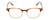 Front View of Ernest Hemingway H4830 Designer Reading Eye Glasses with Custom Cut Powered Lenses in Mink Brown Marble/Beige Crystal Fade Ladies Cateye Full Rim Acetate 51 mm