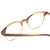 Close Up View of Ernest Hemingway H4830 Designer Reading Eye Glasses with Custom Cut Powered Lenses in Mink Brown Marble/Beige Crystal Fade Ladies Cateye Full Rim Acetate 51 mm