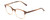 Profile View of Ernest Hemingway H4830 Designer Progressive Lens Prescription Rx Eyeglasses in Mink Brown Marble/Beige Crystal Fade Ladies Cateye Full Rim Acetate 51 mm