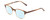Profile View of Ernest Hemingway H4830 Designer Progressive Lens Blue Light Blocking Eyeglasses in Mink Brown Marble/Beige Crystal Fade Ladies Cateye Full Rim Acetate 51 mm