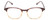 Front View of Ernest Hemingway H4830 Designer Reading Eye Glasses with Custom Cut Powered Lenses in Mauve Purple Plum Marble/Beige Crystal Fade Ladies Cateye Full Rim Acetate 51 mm