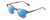 Profile View of Ernest Hemingway H4830 Designer Polarized Reading Sunglasses with Custom Cut Powered Blue Mirror Lenses in Mauve Purple Plum Marble/Beige Crystal Fade Ladies Cateye Full Rim Acetate 51 mm