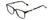 Profile View of Ernest Hemingway H4831 Designer Reading Eye Glasses with Custom Cut Powered Lenses in Gloss Black/Grey Blue Marble Unisex Rectangle Full Rim Acetate 50 mm