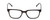Front View of Ernest Hemingway H4831 Designer Reading Eye Glasses with Custom Cut Powered Lenses in Gloss Black/Grey Blue Marble Unisex Rectangle Full Rim Acetate 50 mm