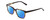 Profile View of Ernest Hemingway H4831 Designer Polarized Reading Sunglasses with Custom Cut Powered Blue Mirror Lenses in Brown Yellow Tortoise Havana/Gloss Black Unisex Rectangle Full Rim Acetate 50 mm