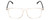 Front View of Ernest Hemingway H4833 Designer Progressive Lens Prescription Rx Eyeglasses in Clear Crystal/Gloss Black Unisex Cateye Full Rim Acetate 52 mm