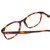 Close Up View of Ernest Hemingway H4815 Designer Bi-Focal Prescription Rx Eyeglasses in Amber Brown Tortoise Havana Ladies Cateye Full Rim Acetate 52 mm